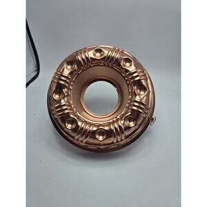 Vintage Copper Jello/Ice/Cake Mold round ~Wall Hanging Kitchen Decor